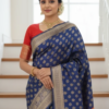 Banaras Silk Small Butta Woven Saree - 231 (Art Silk)