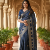 Smooth Woven Crape Silk Saree