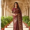 Smooth Woven Crape Silk Saree