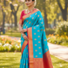 KANJIVARAM Semi Silk Copper Zari Saree