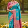 Banaras semi silk saree