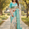 Chanderi Soft Silk Zari Woven with Printed Saree