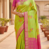 Banaras Woven with Minakari Design Very Soft Semi Silk Saree