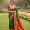 Kanjivaram Semi Silk Gold Zari Saree 
