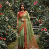 Banaras Soft Semi Crunchy Silk Beautiful Fancy Saree