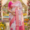 Fancy Pure and Soft Crape  Silk Saree 