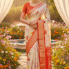 Fancy Pure and Soft Crape  Silk Saree 