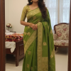 Banaras Soft Semi Silk Beautiful Fancy Saree