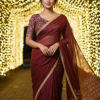 Fancy Soft and Light Weight Jimmy Chu  Work Saree