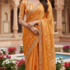 Fancy Soft and Light Weight Jimmy Chu  Work Saree