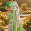 Fancy Pure and Soft Crape  Silk Saree 