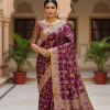 Banaras Semi Silk Copper Zari Saree