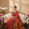 Ilkal Handloom Embossed half silk saree