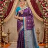 Dharmavaram semi silk saree