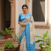 Chanderi Soft Silk Zari Woven with Printed Saree