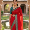 Plain Fancy Silk Saree